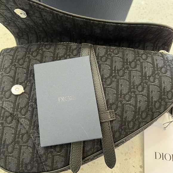 Dior Saddle bag - Black Dior Oblique Jacquard - Picture 6 of 9